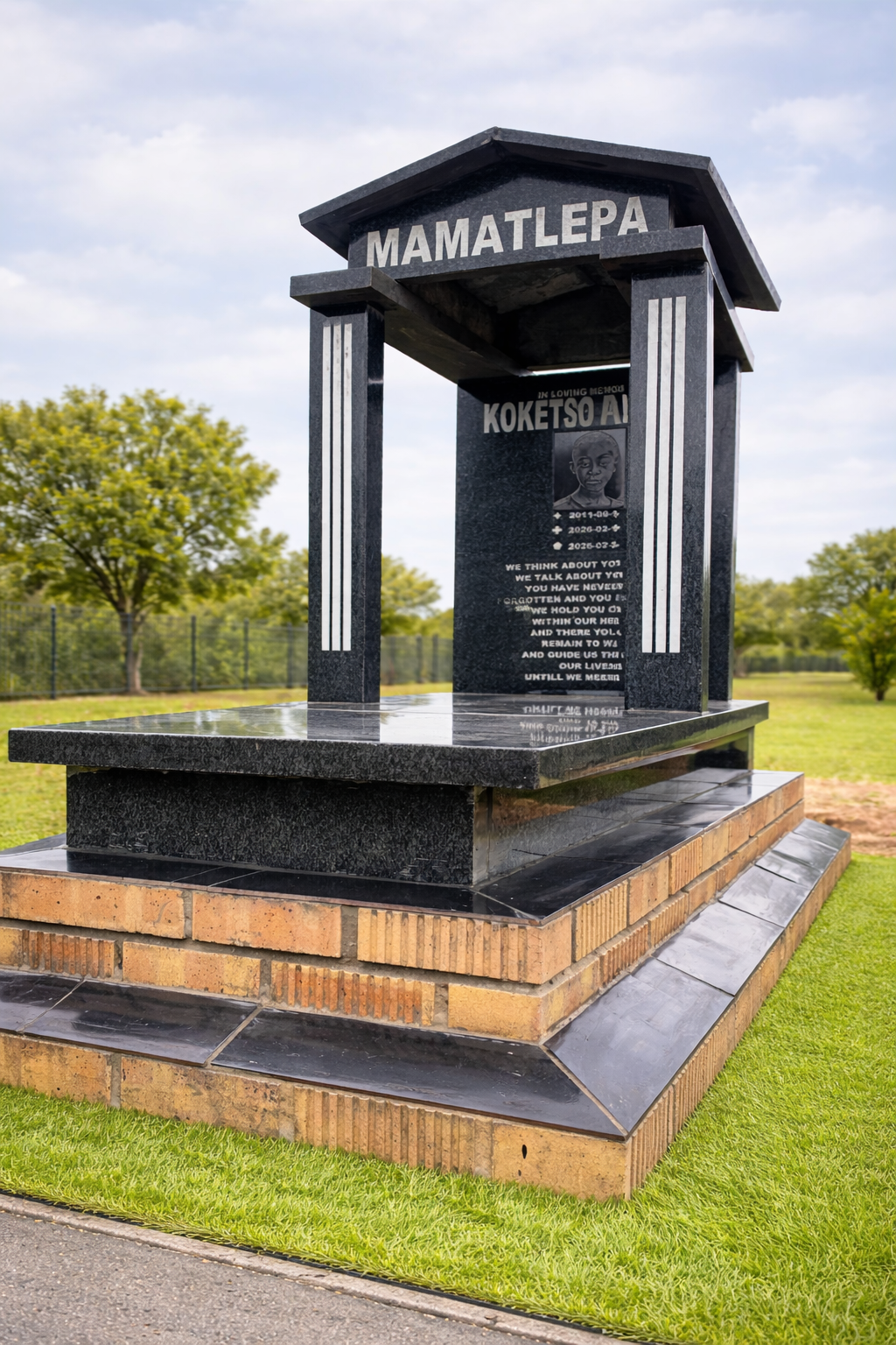 Modern Marble Memorial